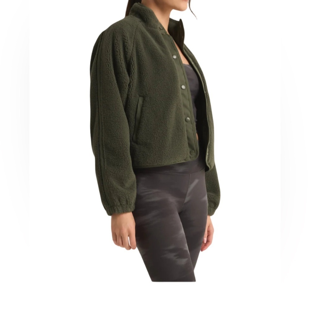 Z Supply NWOT High Altitude Sherpa Jacket Winter Green Women’s Size S - Picture 3 of 7